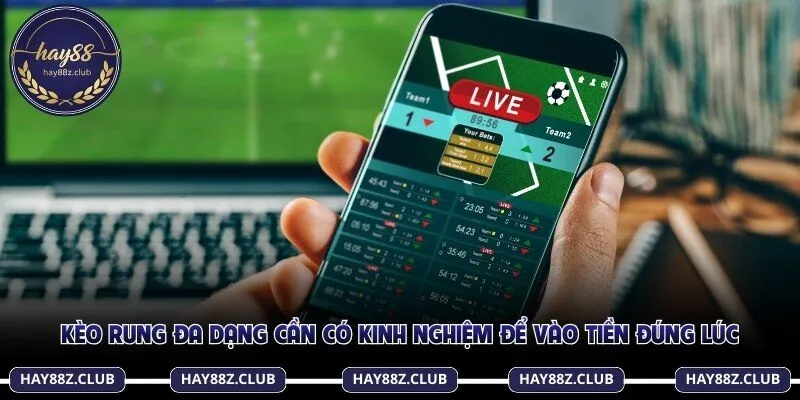 Kèo rung đa dạng cần có kinh nghiệm để vào tiền đúng lúc