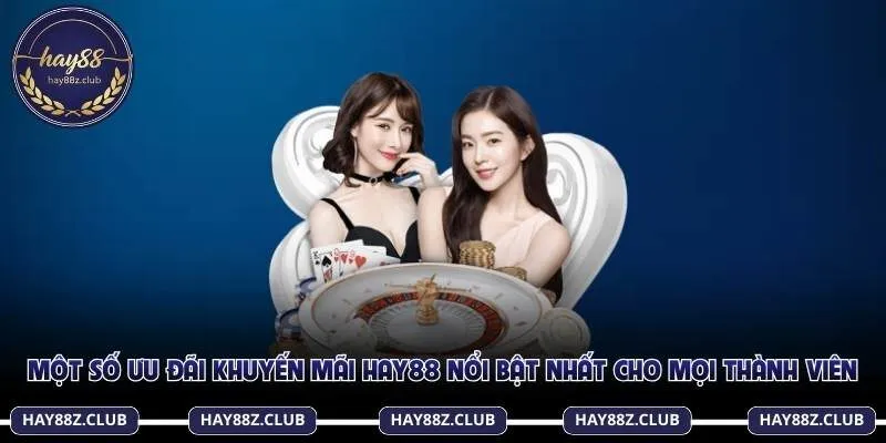 Một số ưu đãi khuyến mãi Hay88 nổi bật nhất cho mọi thành viên